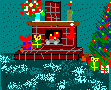 Christmas Fireplace Scene